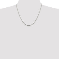 Sterling Silver Rhodium-plated 1.25mm Snake Chain