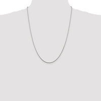 Sterling Silver Rhodium-plated 1.25mm Snake Chain