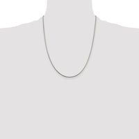 Sterling Silver Rhodium-plated 1.5mm Snake Chain