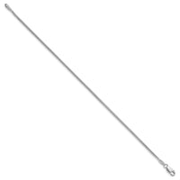 Sterling Silver Rhodium-plated 1.5mm Snake Chain
