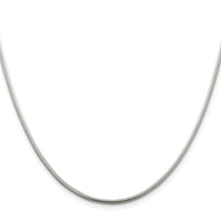 Sterling Silver Rhodium-plated 1.75mm Snake Chain