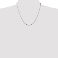 Sterling Silver Rhodium-plated 2mm Snake Chain