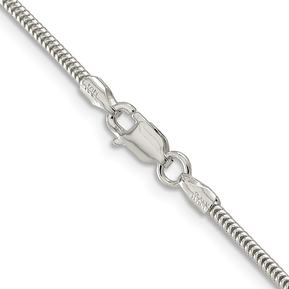 Sterling Silver 1.6mm Round Snake Chain
