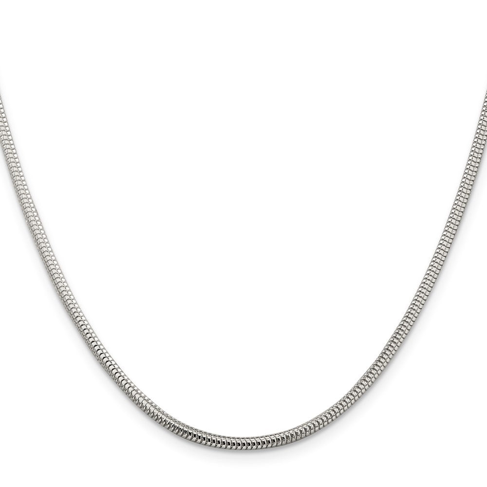 Sterling Silver 2.5mm Round Snake Chain