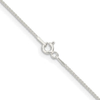 Sterling Silver 1mm Round Spiga Chain