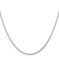 Sterling Silver 1.25mm Round Spiga Chain w/2in ext.