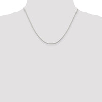 Sterling Silver 1.25mm Round Spiga Chain w/2in ext.