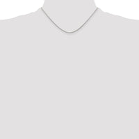 Sterling Silver Rhodium-plated 1.25mm Round Spiga Chain