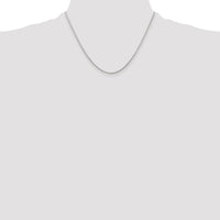 Sterling Silver Rhodium-plated 1.25mm Round Spiga Chain