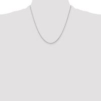 Sterling Silver Rhodium-plated 1.25mm Round Spiga Chain