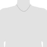 Sterling Silver Rhodium-plated 1.6mm Round Spiga Chain
