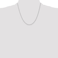 Sterling Silver Rhodium-plated 1.6mm Round Spiga Chain