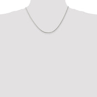 Sterling Silver 1.75mm Round Spiga Chain w/2in ext.