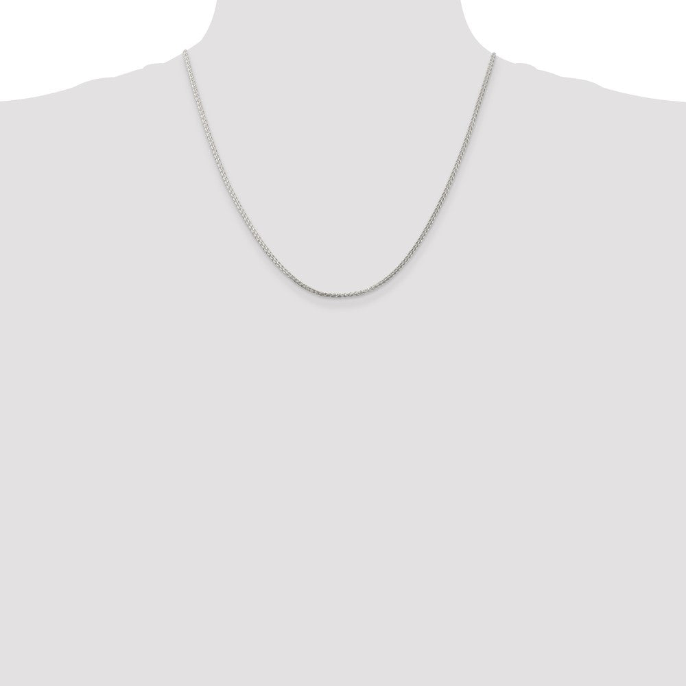Sterling Silver 1.75mm Round Spiga Chain