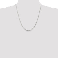 Sterling Silver 1.75mm Round Spiga Chain w/4in ext.