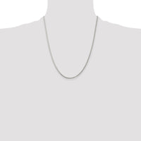 Sterling Silver Rhodium-plated 1.75mm Round Spiga Chain