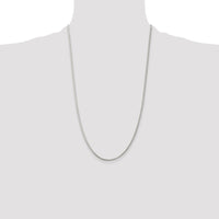 Sterling Silver Rhodium-plated 1.75mm Round Spiga Chain