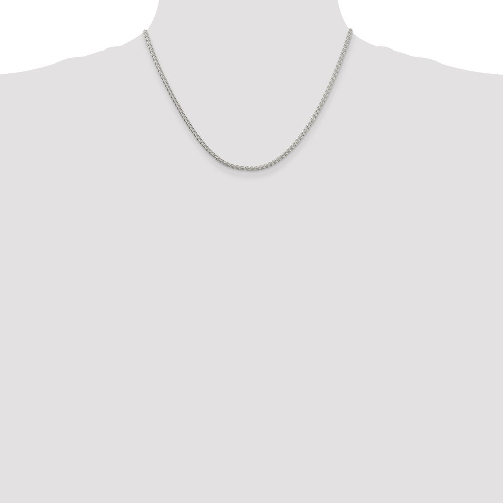 Sterling Silver 2.5mm Round Spiga Chain