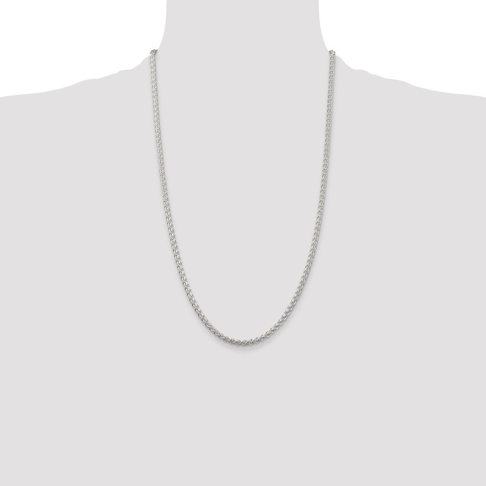 Sterling Silver 3mm Round Spiga Chain