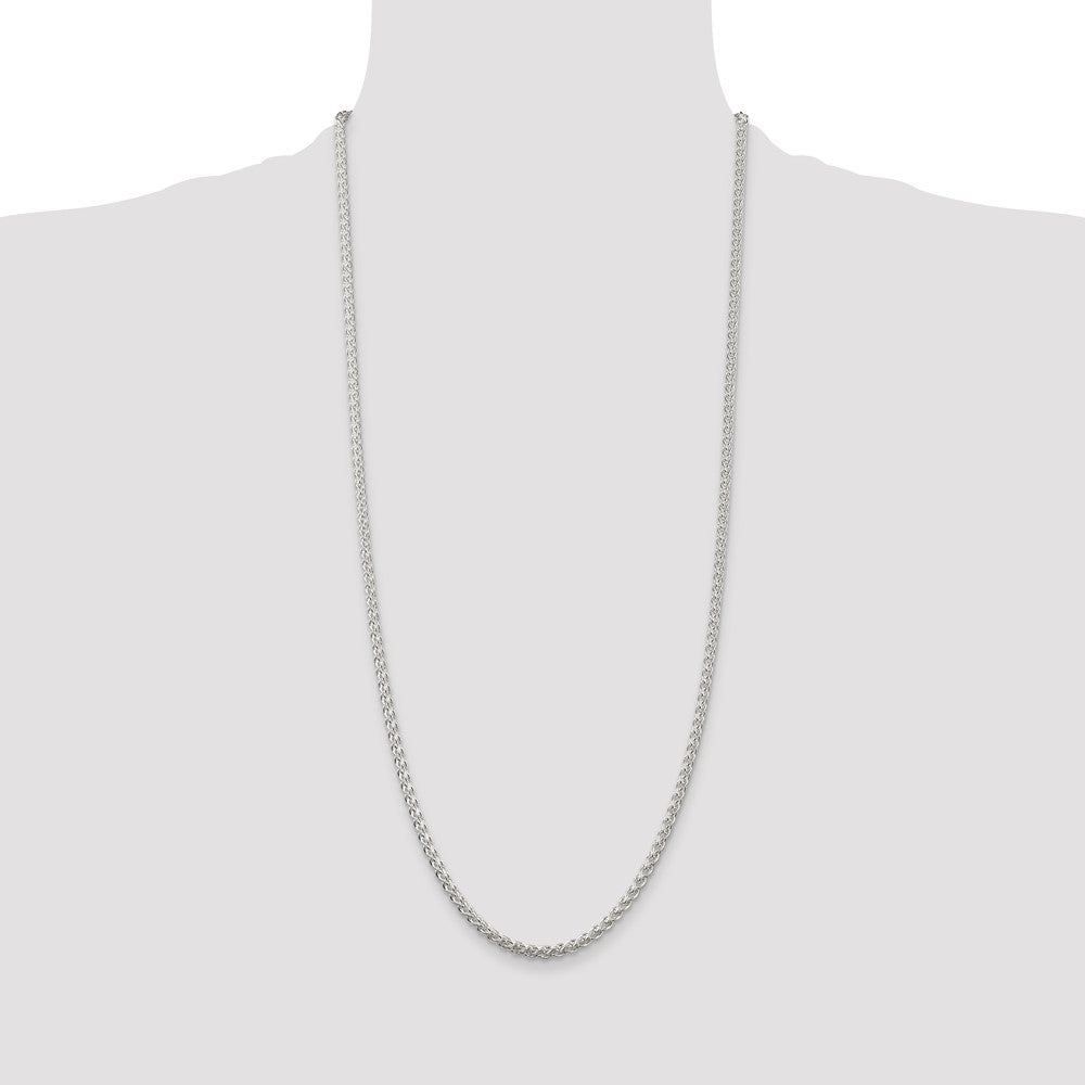 Sterling Silver 3mm Round Spiga Chain