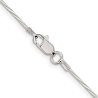 Sterling Silver 1mm Square Snake Chain