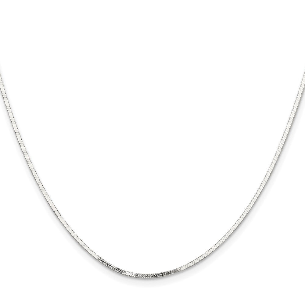 Sterling Silver Polished 1.15mm Square Snake Chain