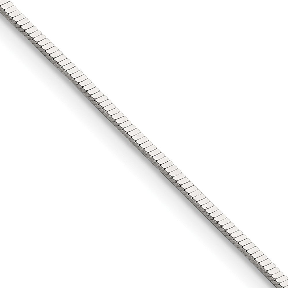 Sterling Silver Polished 1.15mm Square Snake Chain