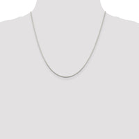Sterling Silver 1.25mm Square Snake Chain