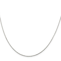 Sterling Silver .85mm Diamond-cut Round Spiga Chain w/2in ext.