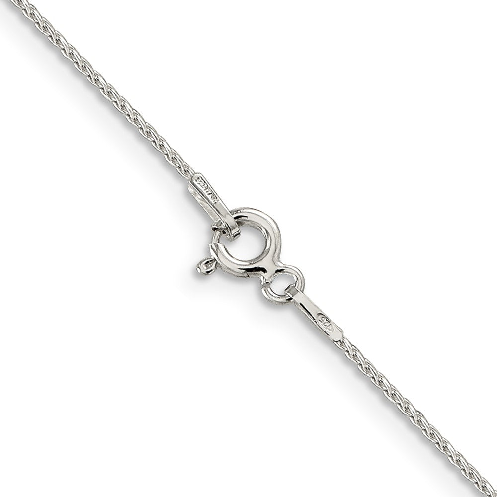 Sterling Silver .85mm Diamond-cut Round Spiga Chain