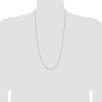 Sterling Silver .95mm Diamond-cut Round Spiga Chain