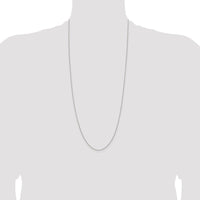 Sterling Silver .95mm Diamond-cut Round Spiga Chain