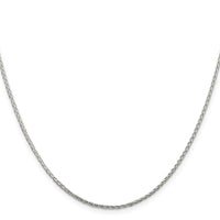 Sterling Silver 1.45mm Diamond-cut Round Spiga Chain w/4in ext.