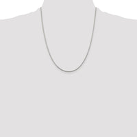 Sterling Silver 1.45mm Diamond-cut Round Spiga Chain w/4in ext.