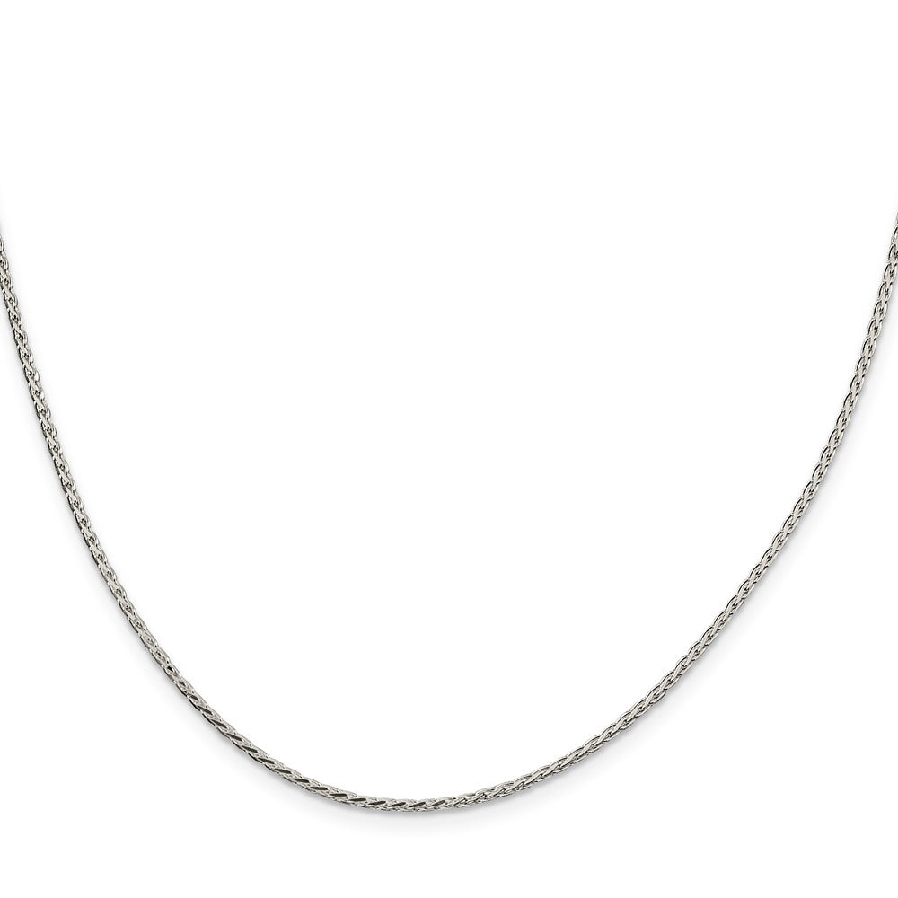 Sterling Silver 1.7mm Diamond-cut Round Spiga Chain