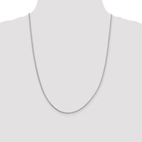 Sterling Silver 1.7mm Diamond-cut Round Spiga Chain