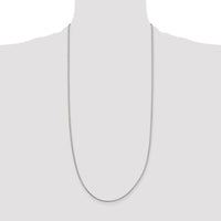 Sterling Silver 1.7mm Diamond-cut Round Spiga Chain