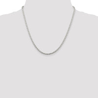 Sterling Silver 2.85mm Diamond-cut Round Spiga Chain