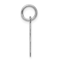 Sterling Silver/Rhodium-plated Polished Number 6 Charm