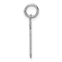 Sterling Silver/Rhodium-plated Polished Number 10 Charm