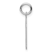 Sterling Silver/Rhodium-plated Polished Number 39 Charm
