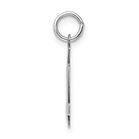 Sterling Silver/Rhodium-plated Polished Number 54 Charm
