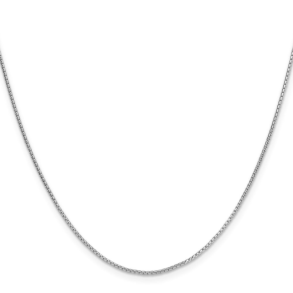 Sterling Silver .95mm Diamond-cut Round Box Chain