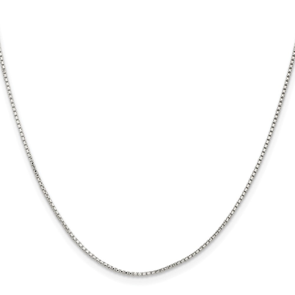 Sterling Silver 1.1mm Diamond-cut Round Box Chain