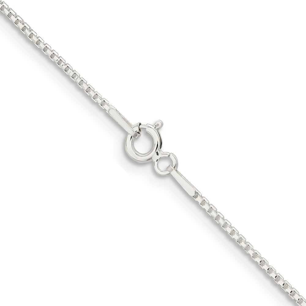 Sterling Silver 1.1mm Diamond-cut Round Box Chain