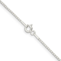 Sterling Silver 1.1mm Diamond-cut Round Box Chain