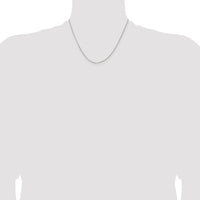 Sterling Silver Rhodium-plated 1.1mm Diamond-cut Round Box Chain