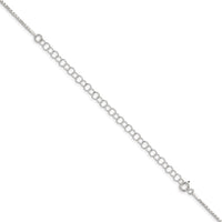 Sterling Silver 1.3mm Diamond-cut Round Box Chain w/4in ext.
