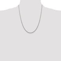 Sterling Silver 1.75mm Diamond-cut Round Box Chain