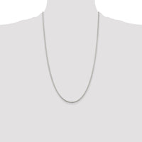 Sterling Silver 2mm Diamond-cut Round Box Chain